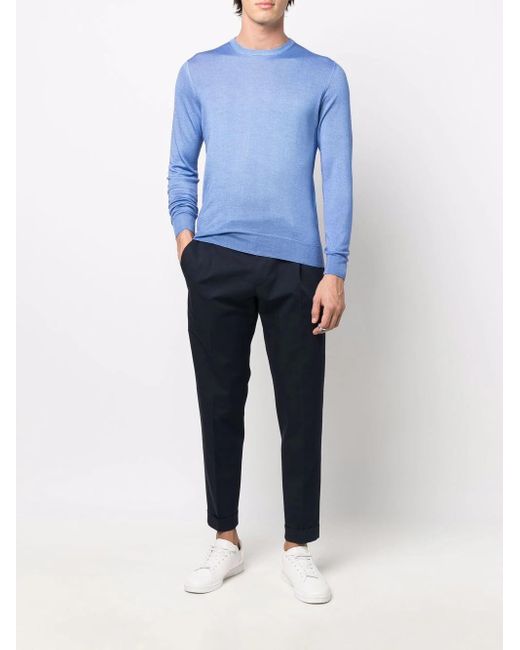 PT Torino Blue Pantaloni Rebel In Cotone for men