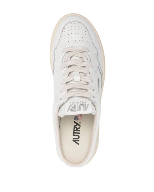 Autry White Medalist Mule Sneakers