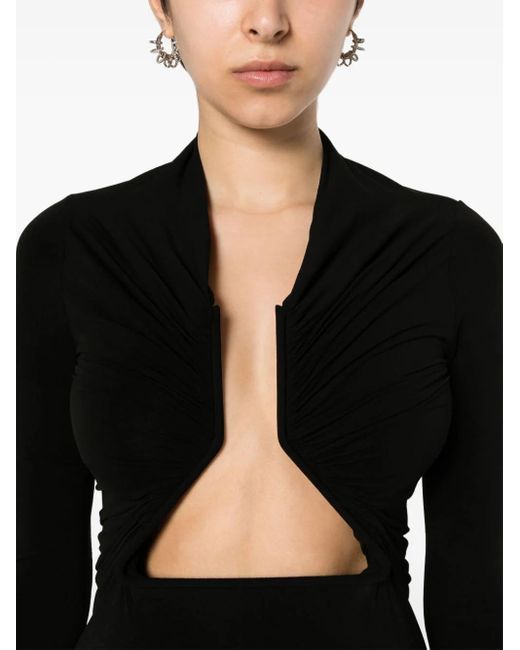 Rick Owens Black Top With Cut-Out Detail