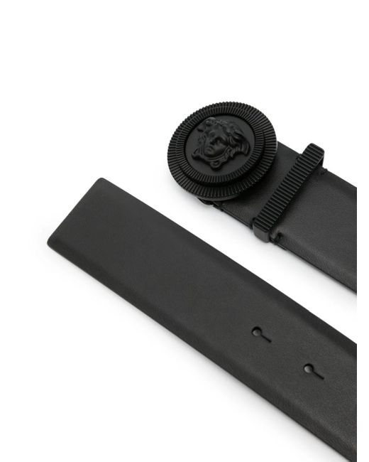 Versace Black Belts Leather Accessories for men