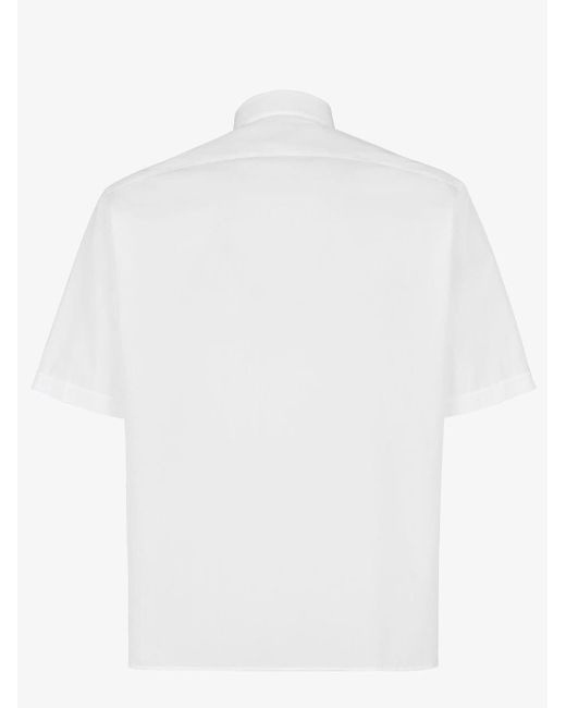 Fendi White Camicia In Cotone for men