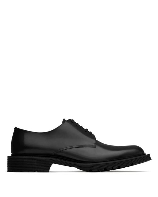 Saint Laurent Black Derby Shoes for men