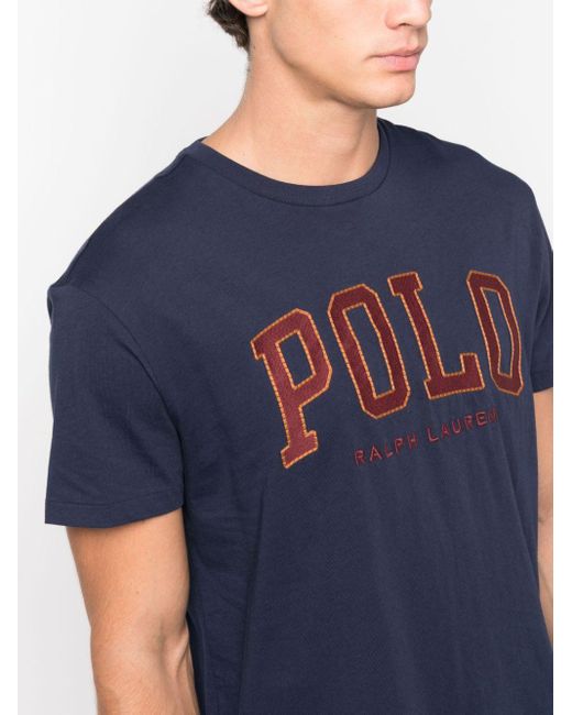 Polo Ralph Lauren Blue T-shirt Con Logo for men