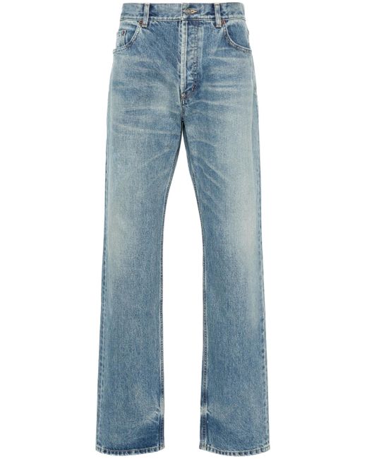 Saint Laurent Blue Straight Leg Denim Jeans for men