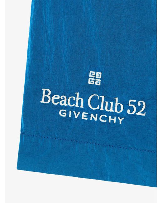 Givenchy Blue Long Swim Shorts for men