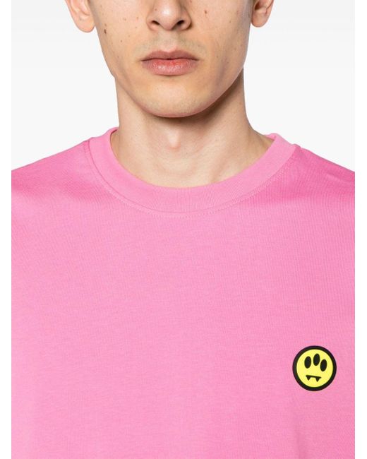 Barrow Pink T-shirt Unisex Con Motivo Volto