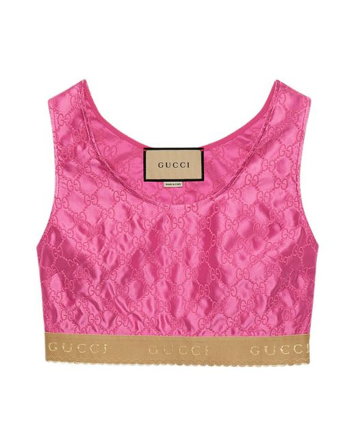 Gucci Pink Top Con gg