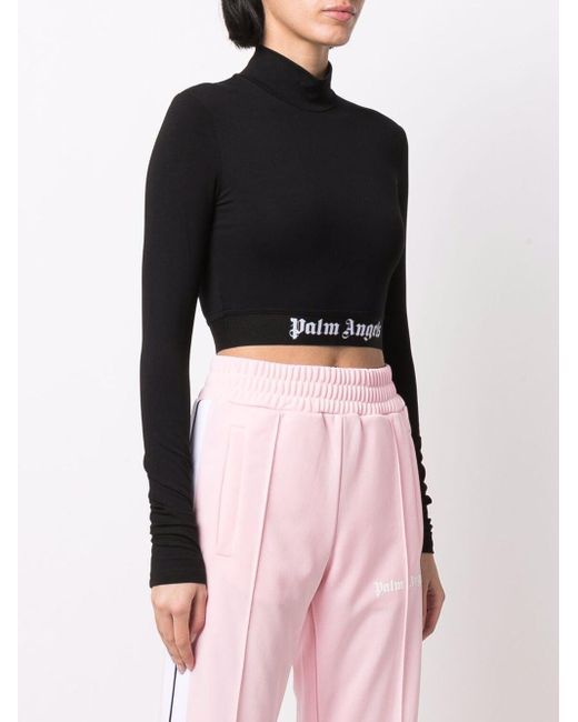 Palm Angels Mock Neck Training Top in 