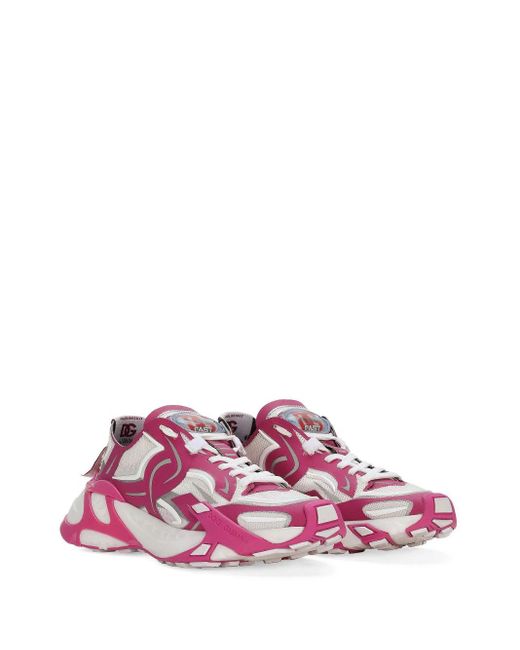 Dolce & Gabbana Pink 'Fast' Sneakers