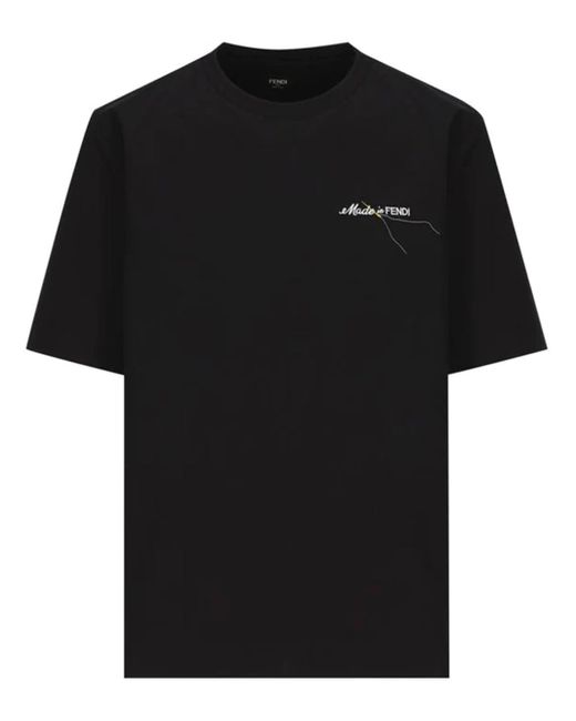 T-shirt made in di Fendi in Black da Uomo