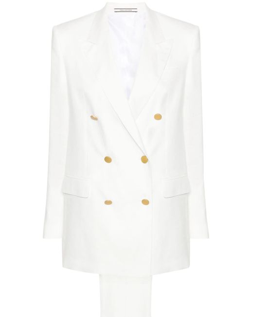 Tagliatore White T-jasmine Double-breasted Suit