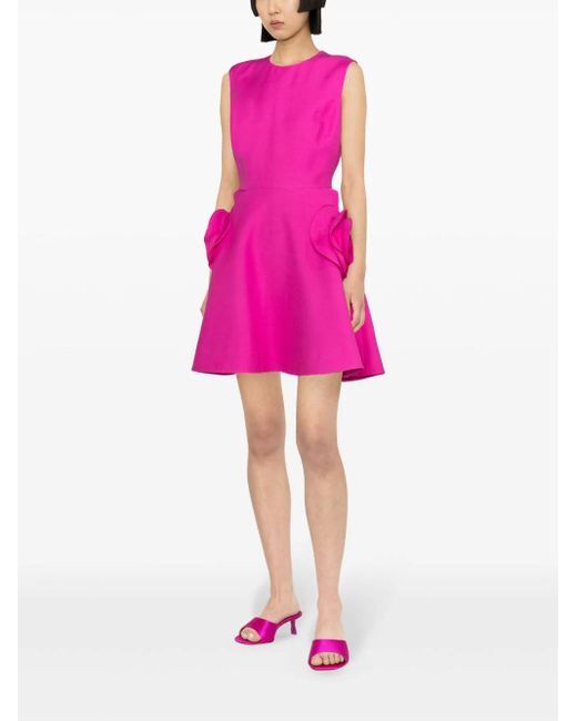Abito mini in crepe couture di Valentino Garavani in Pink