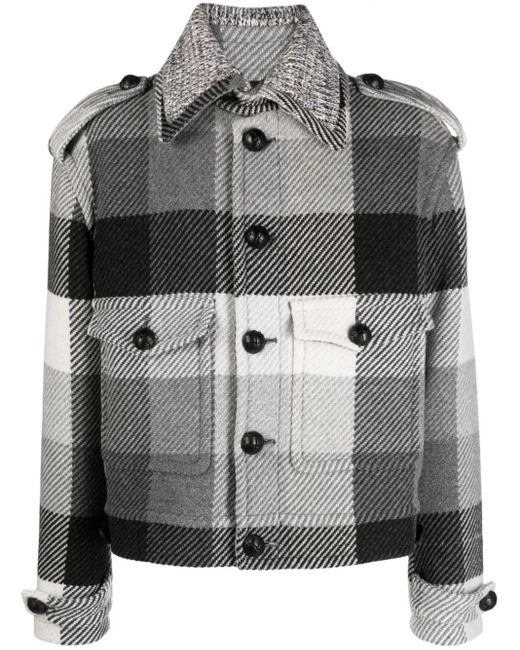 Etro Gray Wool Blend Jacket for men