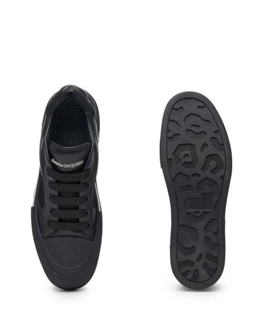 Alexander McQueen Black Neoprene Canvas Sneakers for men