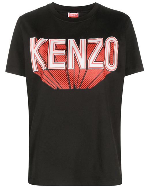 KENZO Black Logo-print Cotton T-shirt