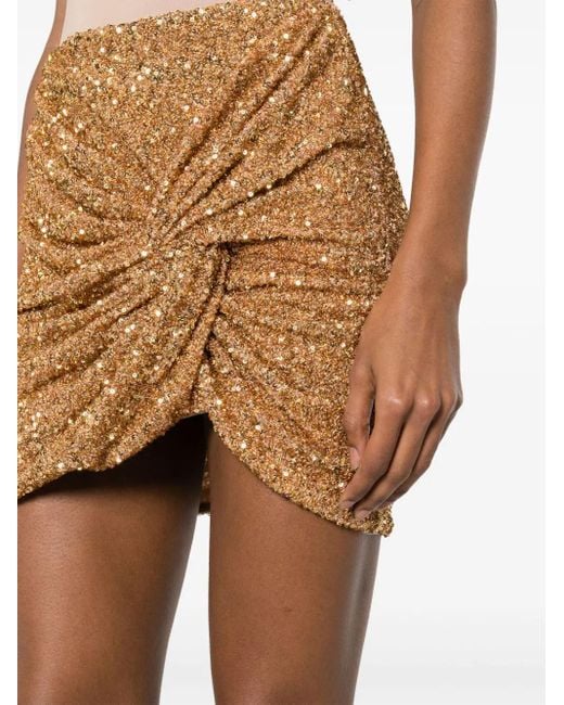 Minigonna con deals paillettes