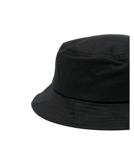 KENZO Black Logo Bucket Hat for men