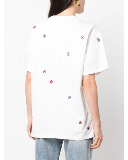 T-shirt oversize target di KENZO in White