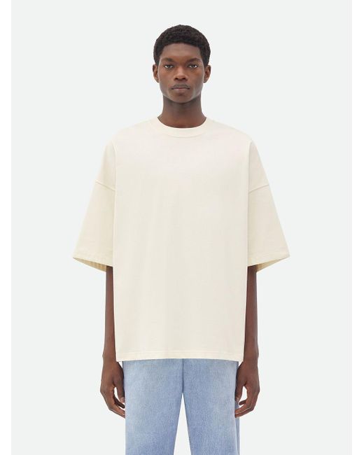 T-shirt oversize di Bottega Veneta in White da Uomo