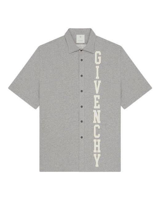 Givenchy Gray Camicia College In Pile for men