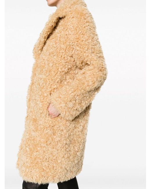Stand Studio Natural Camille Faux-shearling Coat