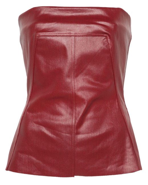 Top stile corsetto di Rick Owens in Red
