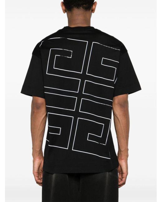 T-shirt con stampa 4G di Givenchy in Black da Uomo