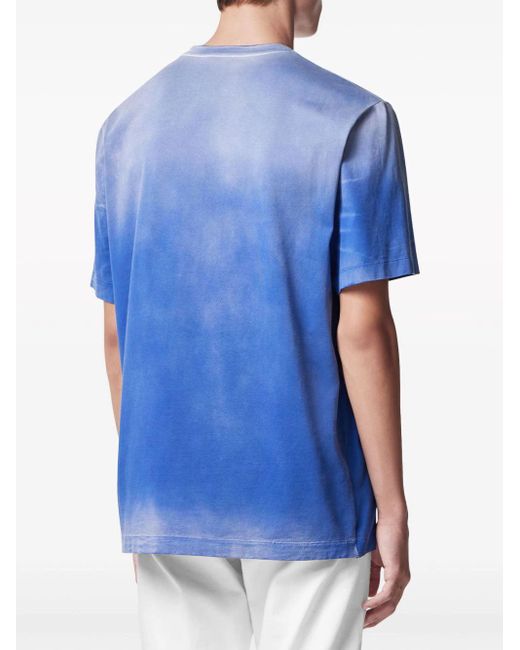 T-shirt Medusa con stampa di Versace in Blue da Uomo
