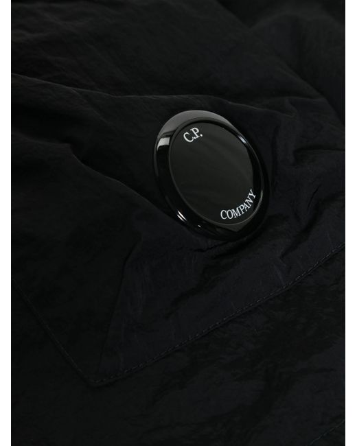 C P Company Black Lens-detail Swim Shorts for men