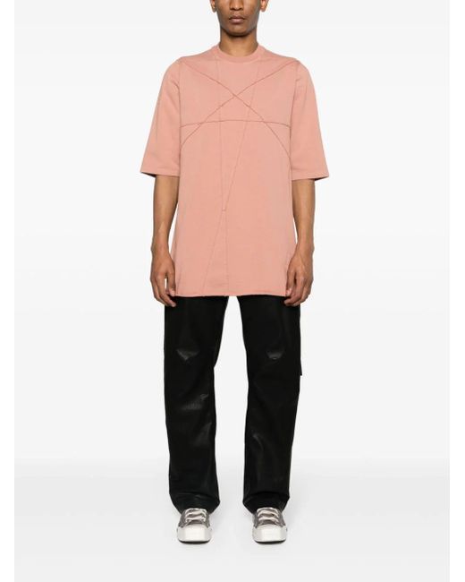 T-shirt Jumbo SS di Rick Owens in Pink da Uomo