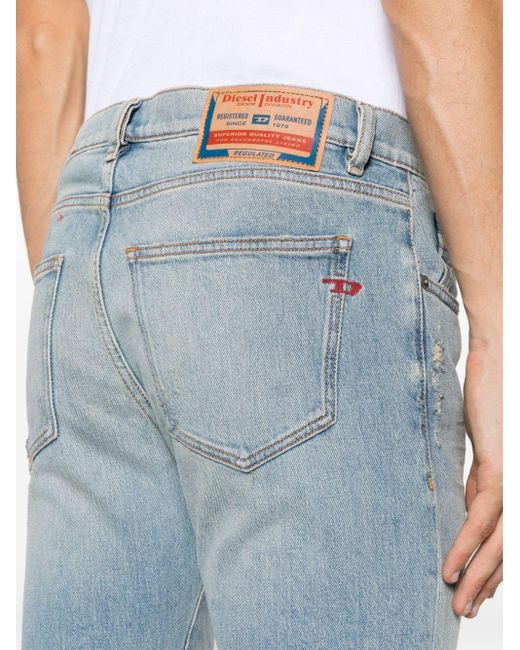 DIESEL Blue Slim Jeans 2019 D-strukt for men