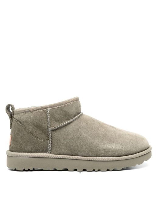Ugg Gray Classic Ultra Mini Suede Boots
