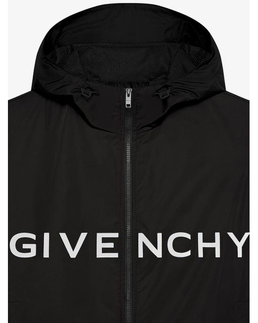 Giacca a vento in tessuto tecnico di Givenchy in Black da Uomo