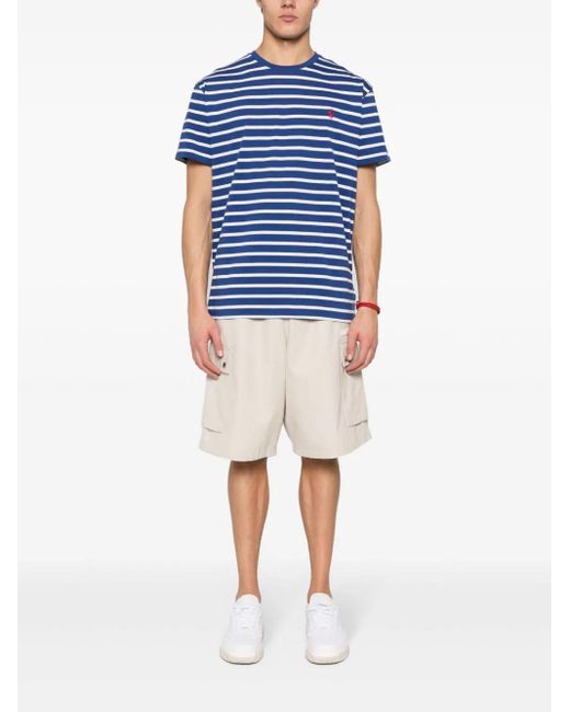 Polo Ralph Lauren Blue Striped Cotton T-Shirt for men