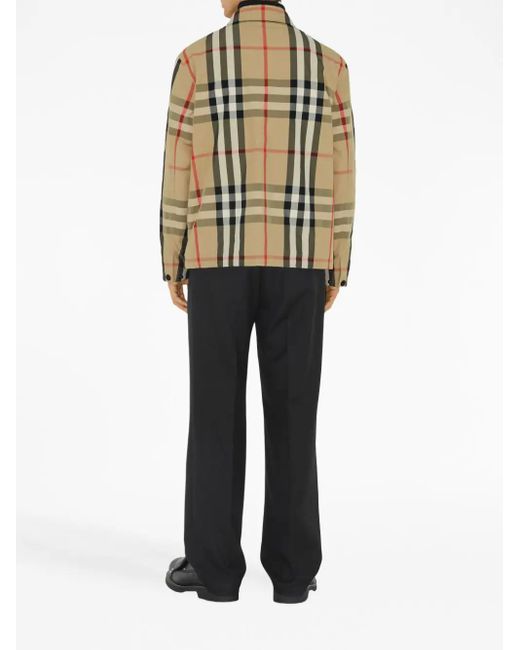Burberry Multicolor Check-pattern Shirt Jacket for men