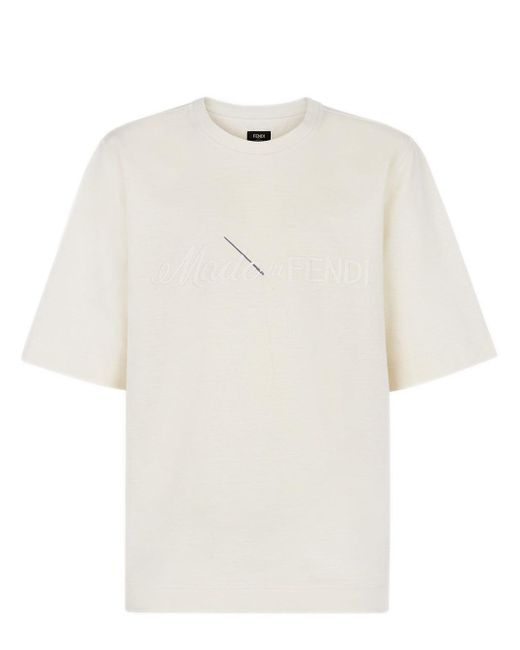 T-shirt made in di Fendi in White da Uomo