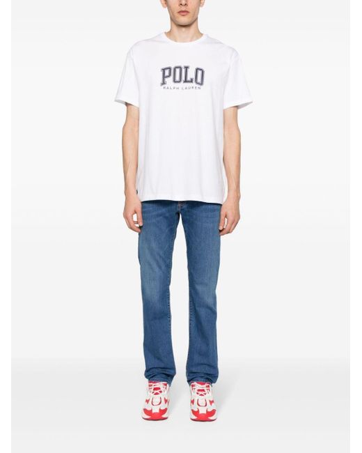 T-shirt con stampa di Polo Ralph Lauren in White da Uomo