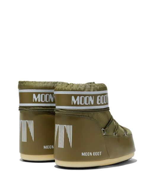 Moon Boot Green Icon Low Lace-up Shell Boots