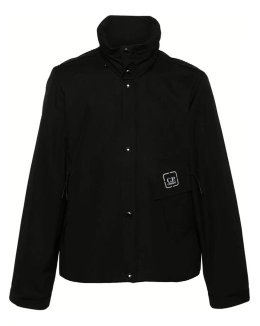 C P Company Black "metropolis Series" Turtleneck Jacket for men