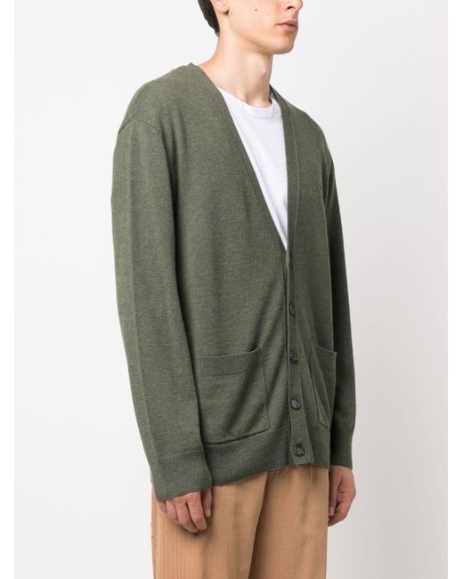 A.P.C. Green Cardigan Theo for men