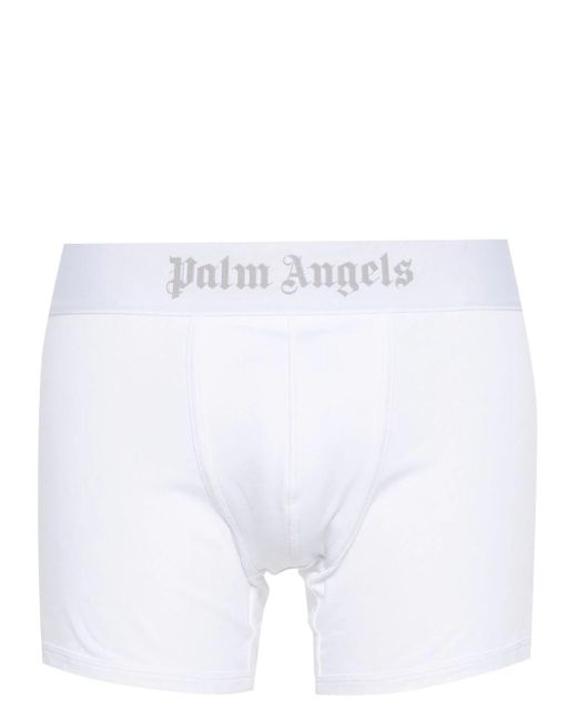 Set di 2 boxer con banda logo di Palm Angels in White da Uomo
