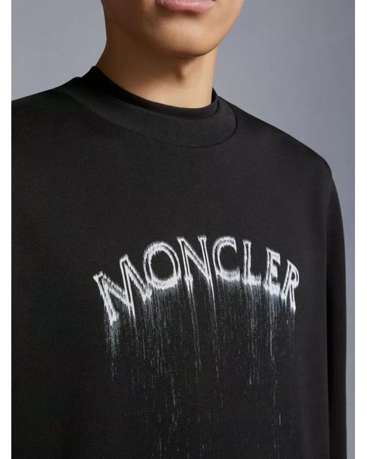 Felpa con logo di Moncler in Black da Uomo