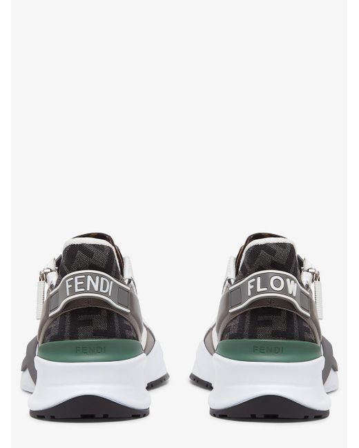 Fendi Gray Sneakers Flow for men