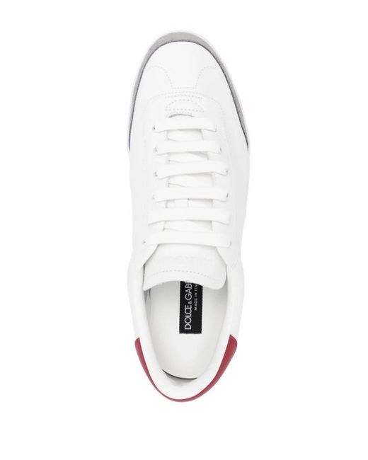 Sneakers con righe di Dolce & Gabbana in White da Uomo