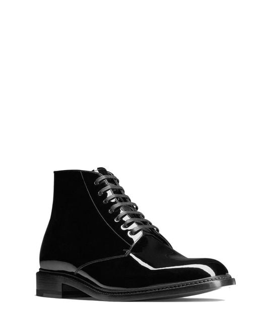 Saint Laurent Black Vaughn Ankle Leather Boots for men