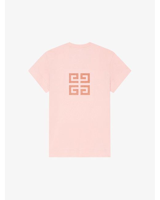 T-shirt slim 4g di Givenchy in Pink