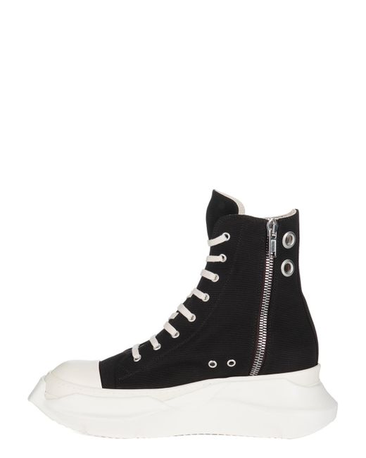 Rick Owens Black Sneakers High-top Abstract
