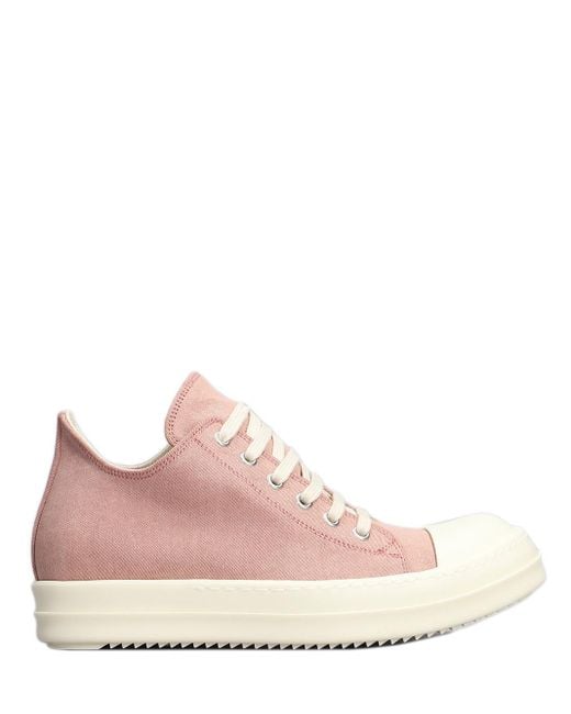 Rick Owens Pink Lido Low Sneakers