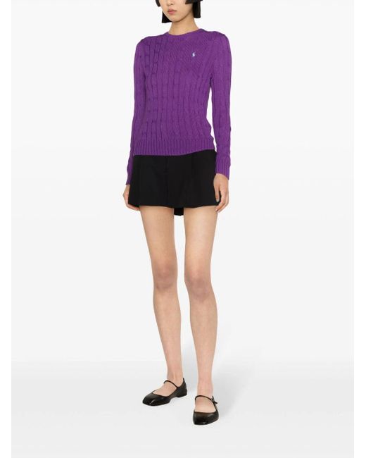 Polo Ralph Lauren Purple Round-Neck Knitwear