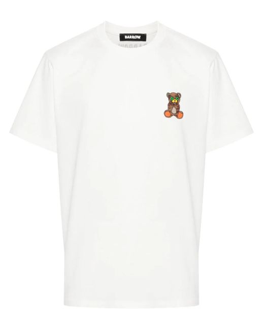 T-shirt unisex con orso di Barrow in White